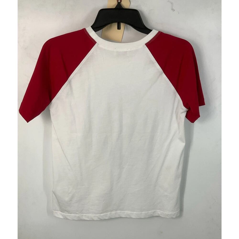 Red Valentino White & Multi Floral Graphic Raglan Sleeve T-Shirt Sz. XS - Picture 2 of 5